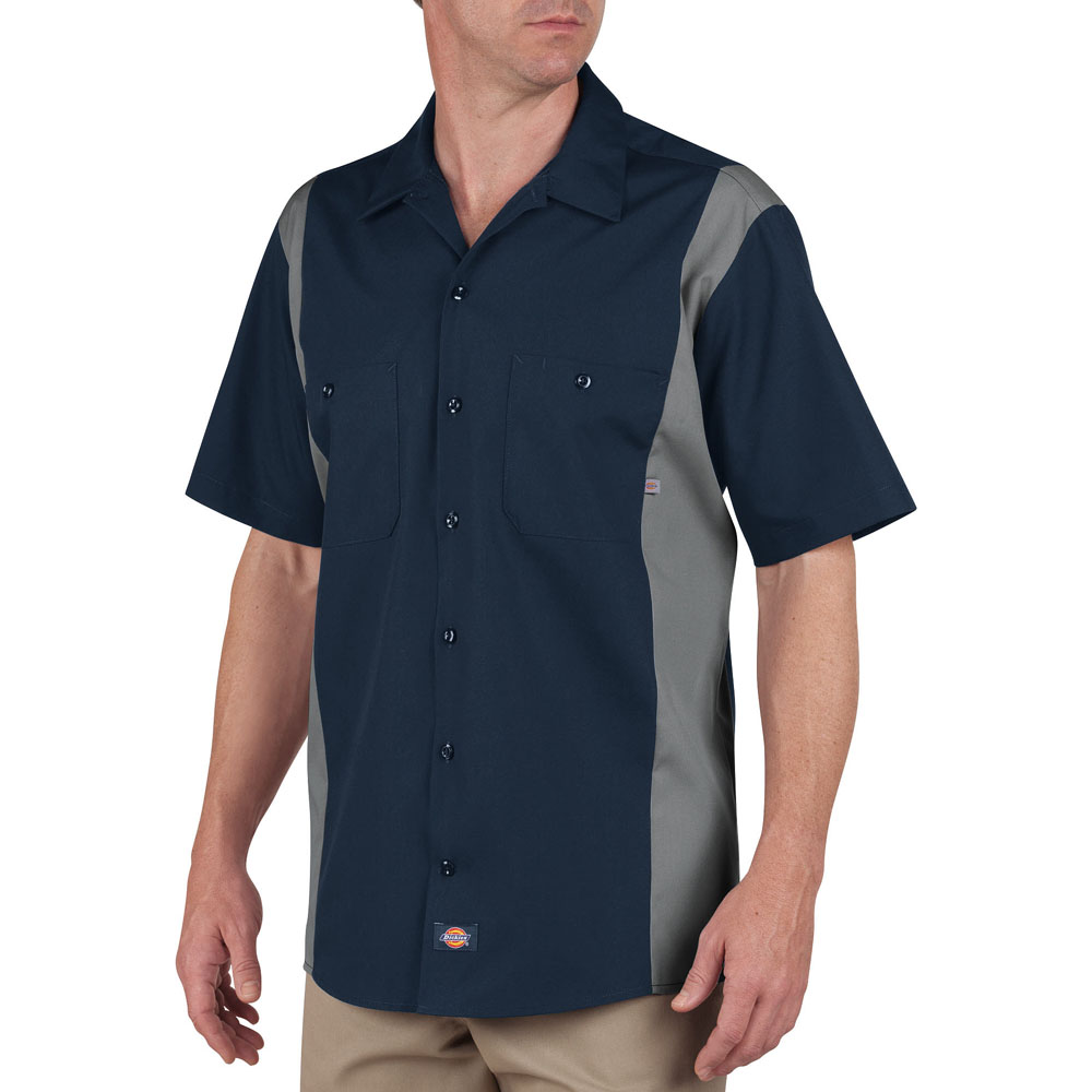 Dickies LS524 - Men's Shirt Sleeve Industrial Color Block Shirt